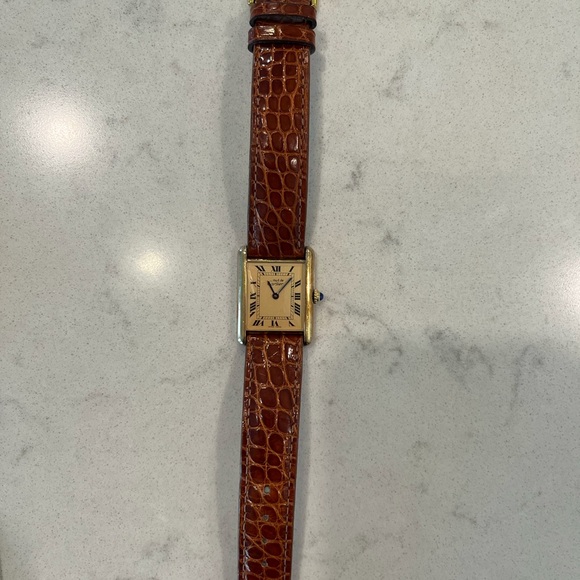 Cartier Must Tank Vermeil Watch - Picture 4 of 11